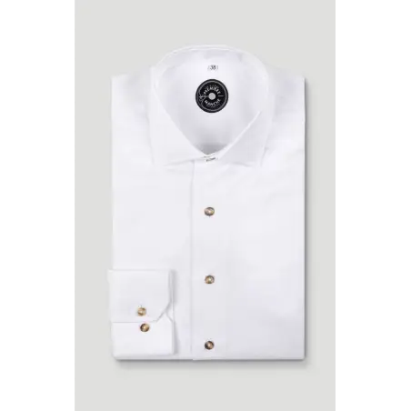 White thick oxford shirt