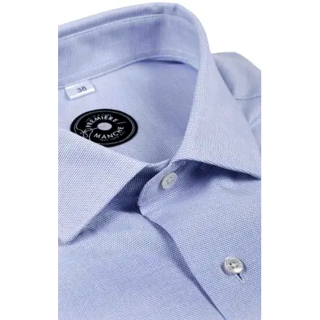 Chemise micro-motifs bleus Chemises Hommes
