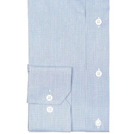 Chemise mini carreaux bleu Chemises Hommes