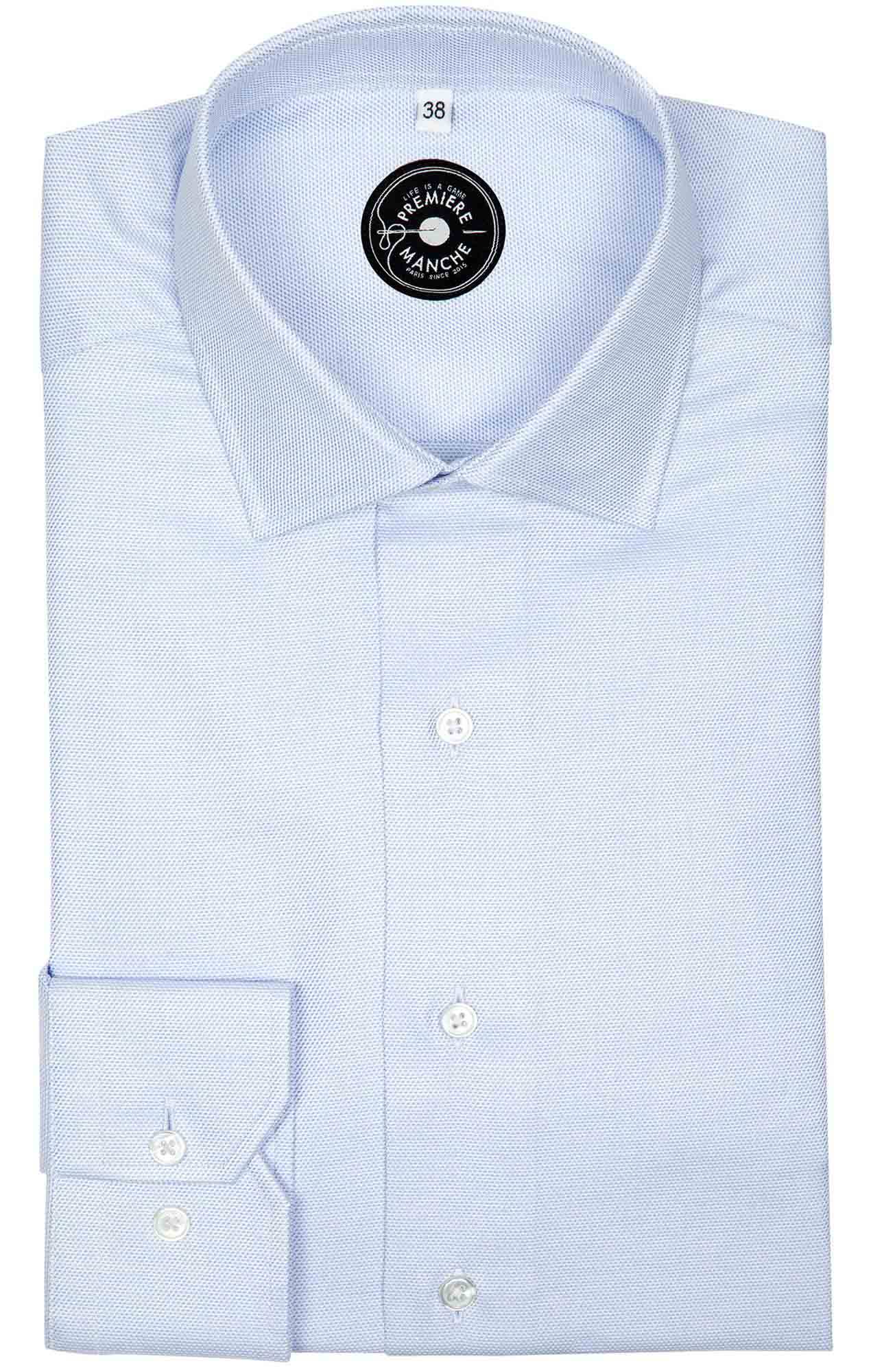 Chemise micro-motifs bleus Les chemises