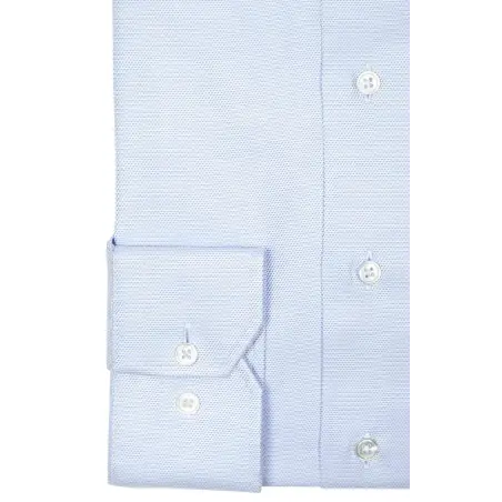 Blue micro-checked dobby