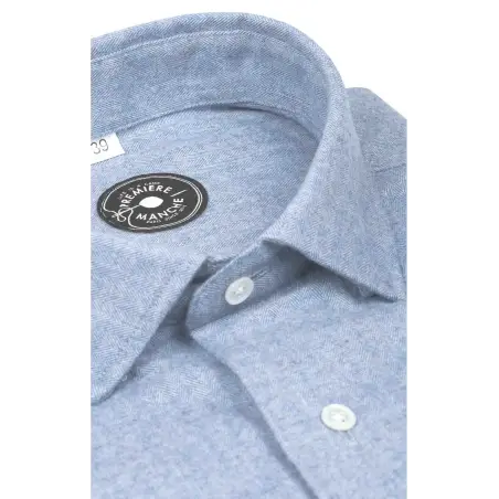 Light blue flannel shirt