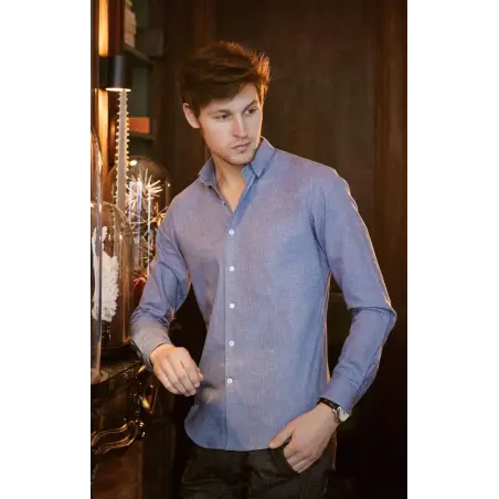 Light blue flannel shirt