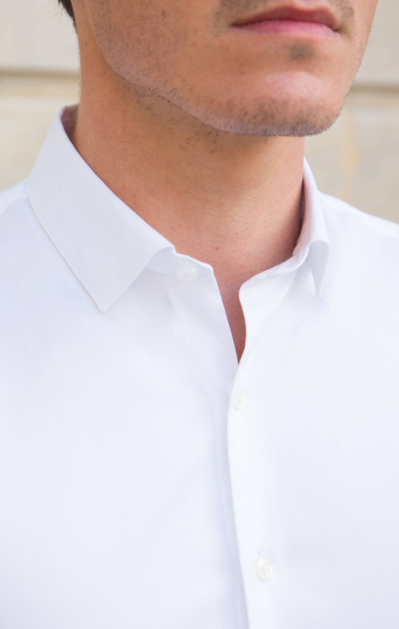 Chemise blanche twill Chemises Hommes