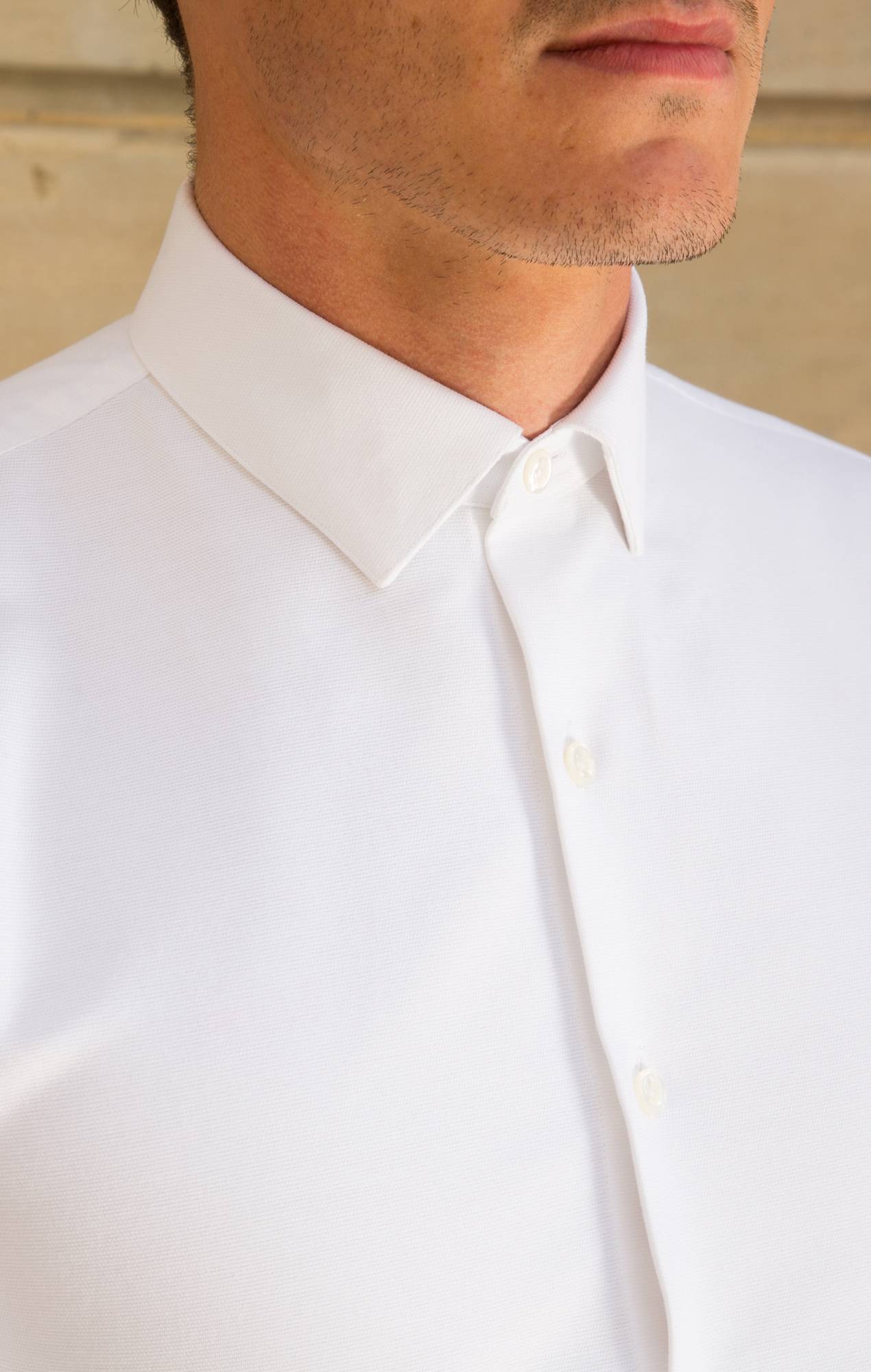 Chemise Oxford blanc épais Chemises Hommes
