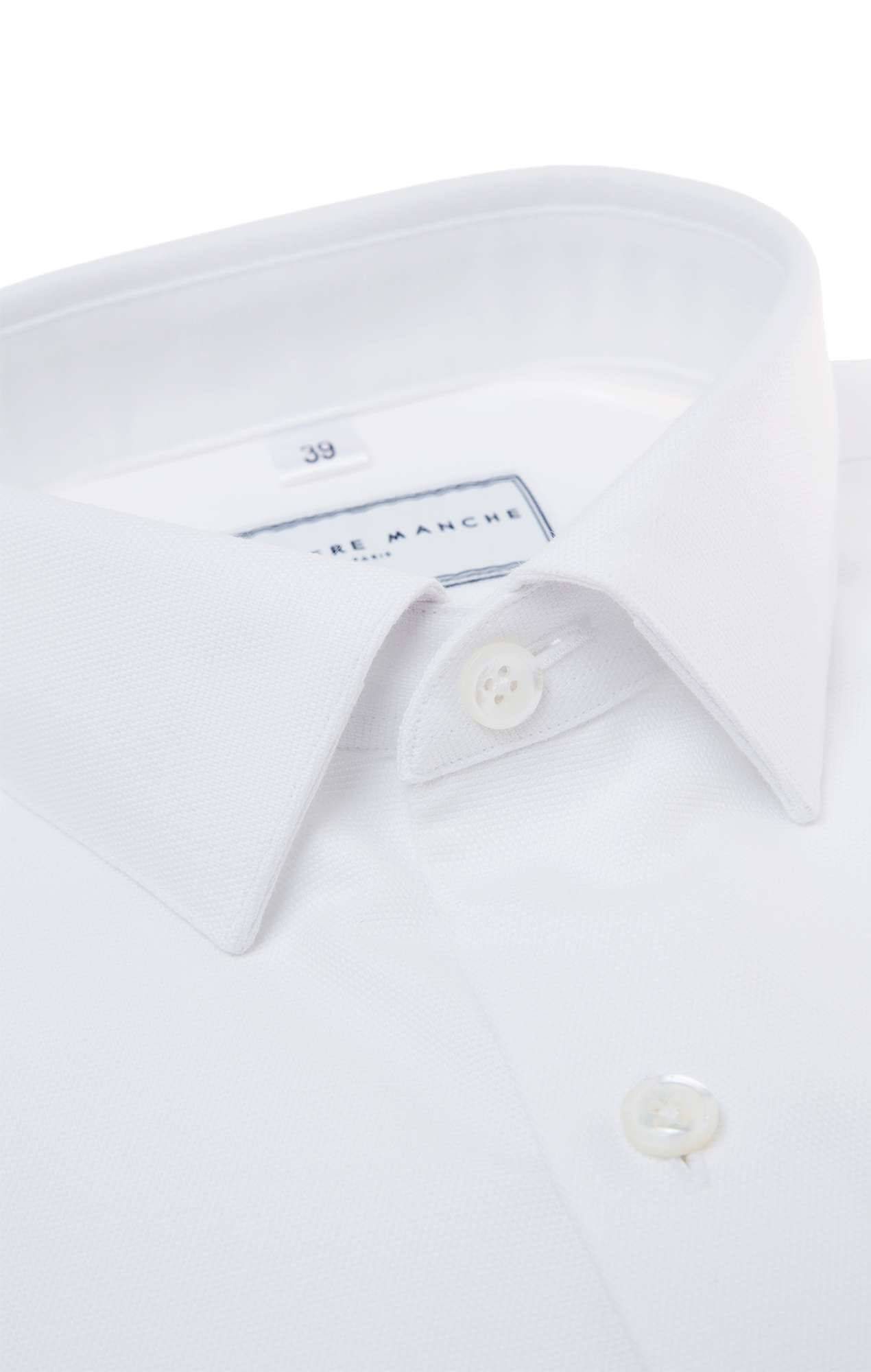 White thick oxford shirt 