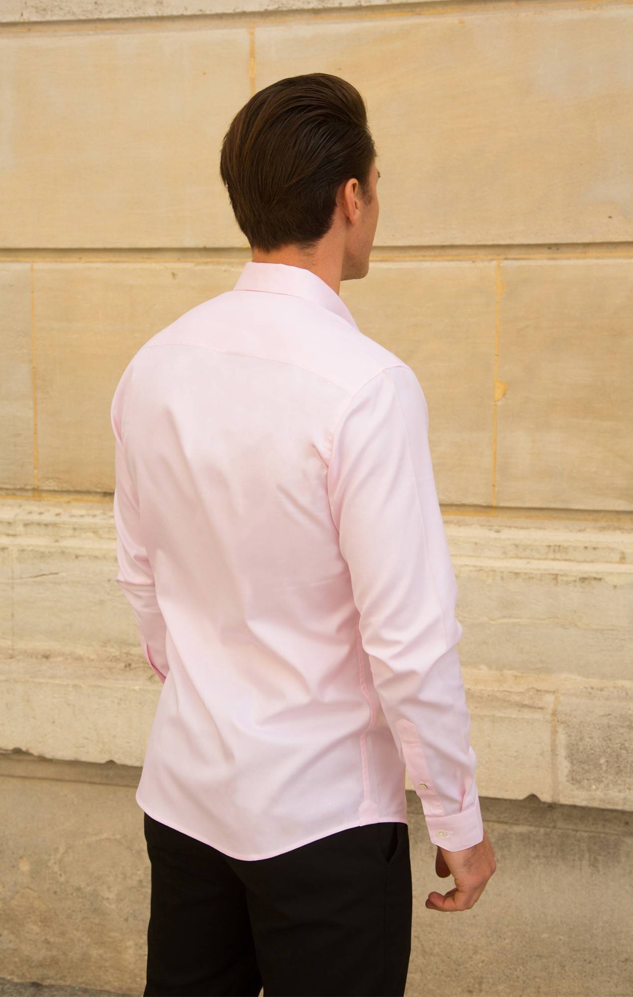 Pink dobby shirt