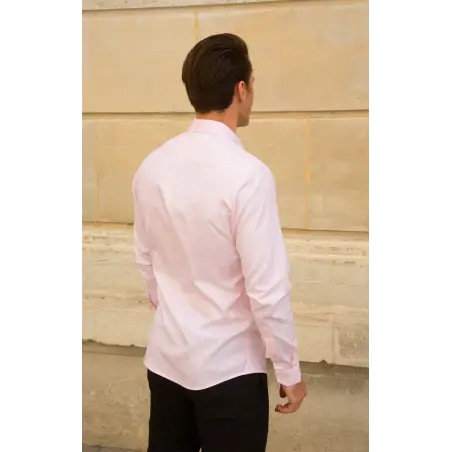 Pink dobby shirt