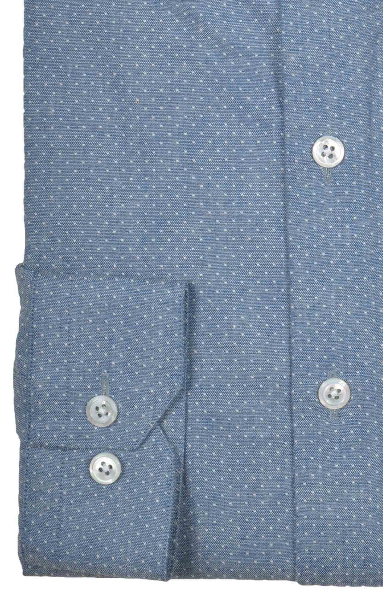 Chemise denim bleu à pois Chemises pois