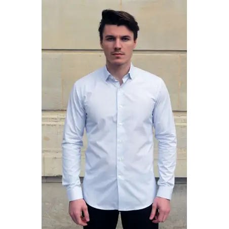 Chemise popeline raies fines Chemises Hommes