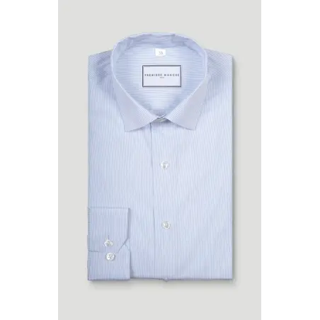Chemise popeline raies fines Chemises Hommes