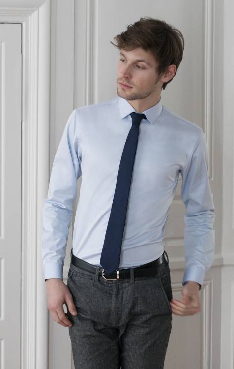 Chemise twill bleu clair Les chemises