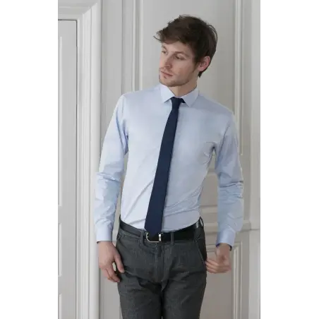 Light blue twill shirt