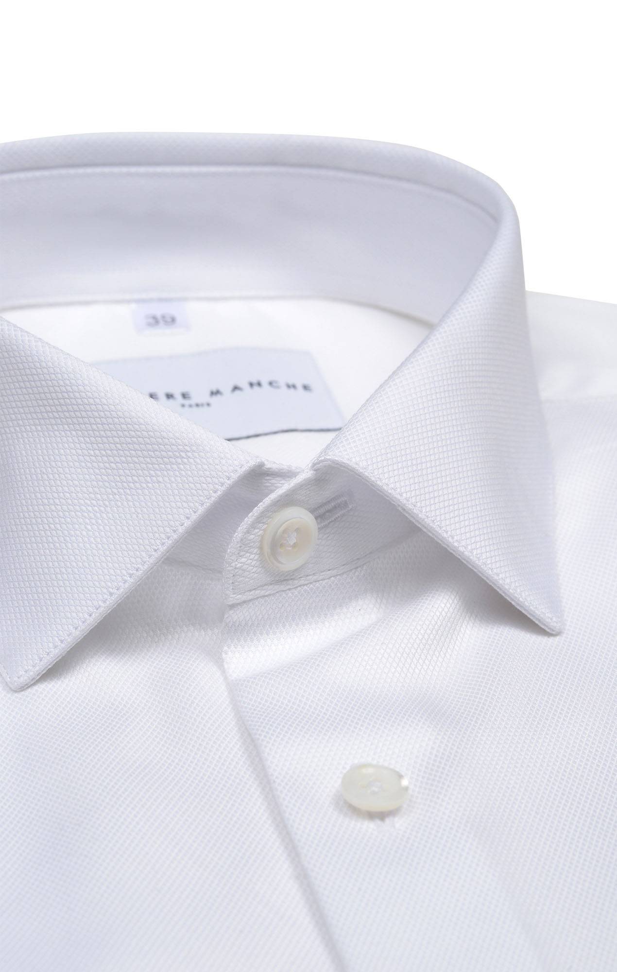 Chemise blanche dobby Chemises Hommes