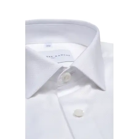 Chemise blanche dobby Chemises Hommes