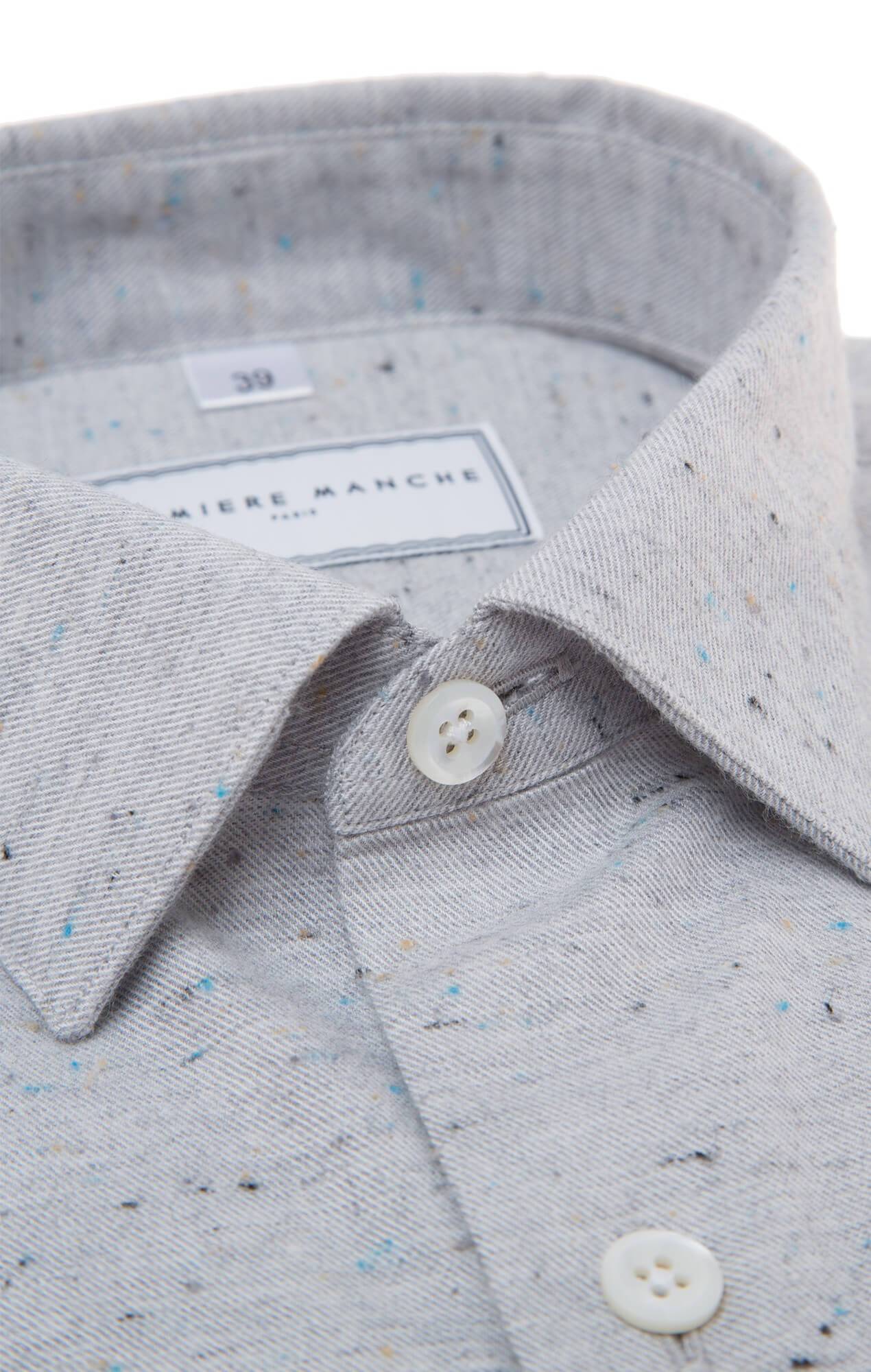 Grey shirt with micro dots