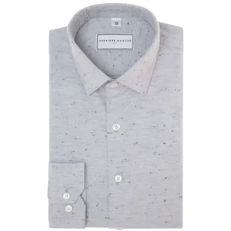 Chemise grise à puces Chemises pois