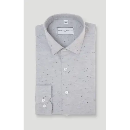 Grey shirt with micro dots
