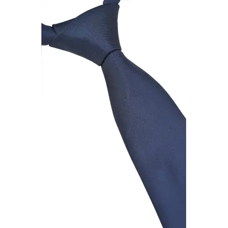 Cravate Austen soie bleue Cravates