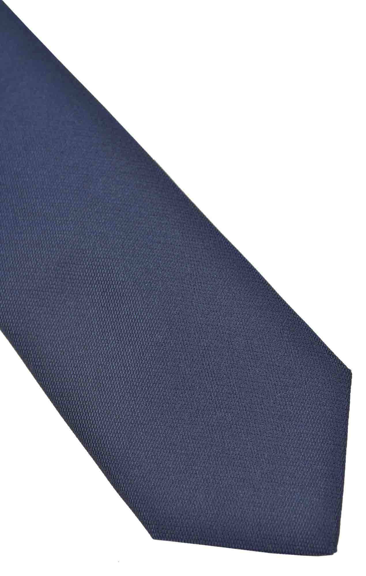 Cravate Austen soie bleue Cravates