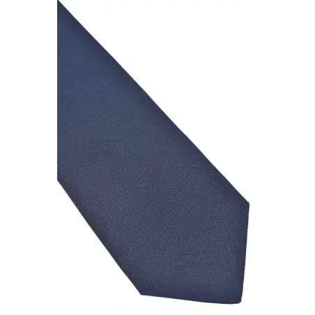 Cravate Austen soie bleue Cravates
