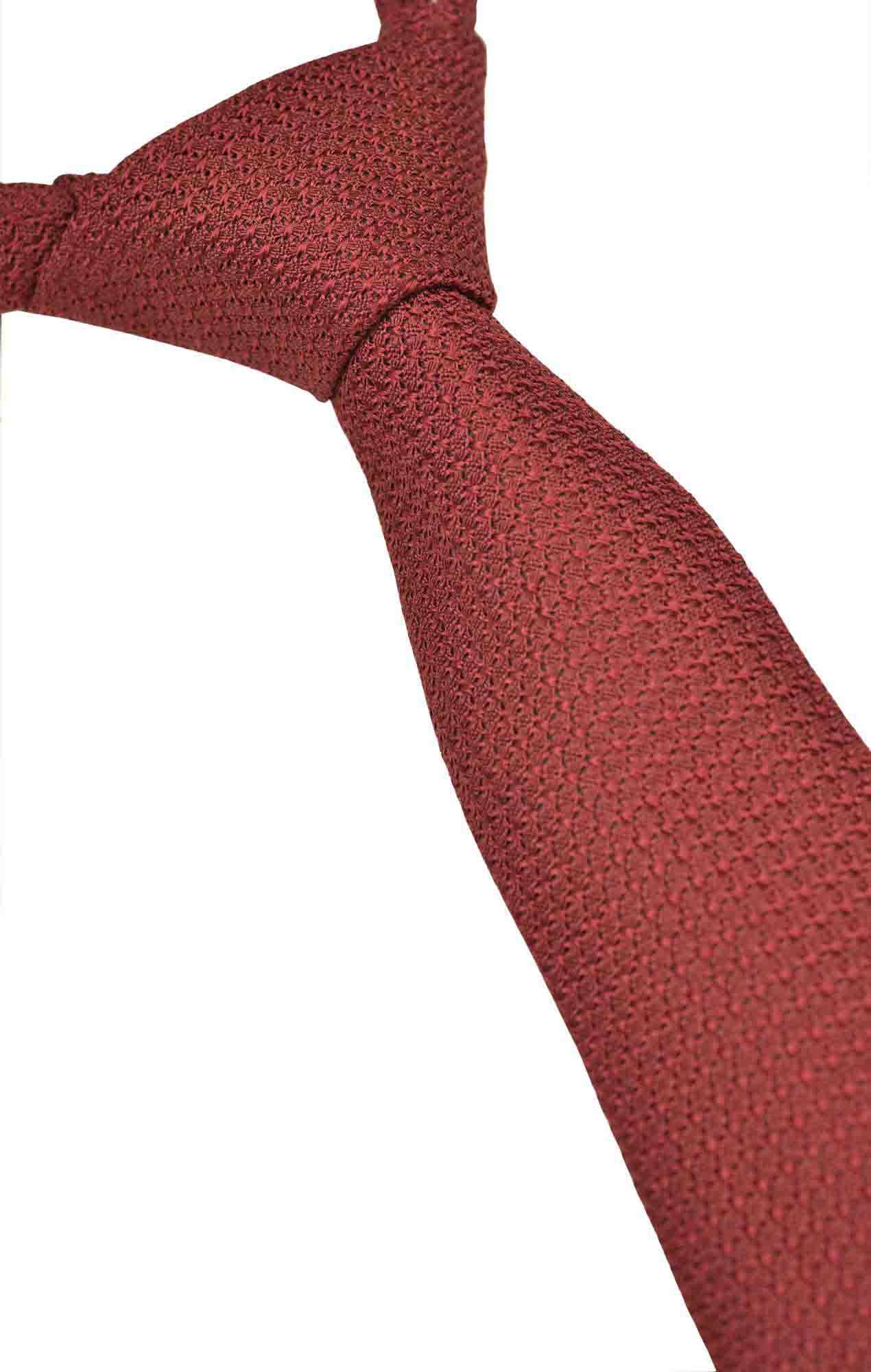 Cravate Austen grenadine rouge Cravates