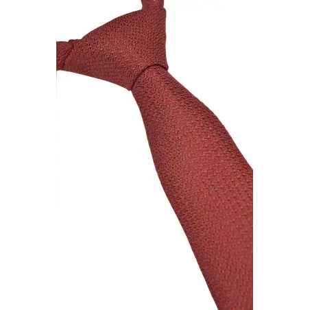Cravate Austen grenadine rouge Cravates