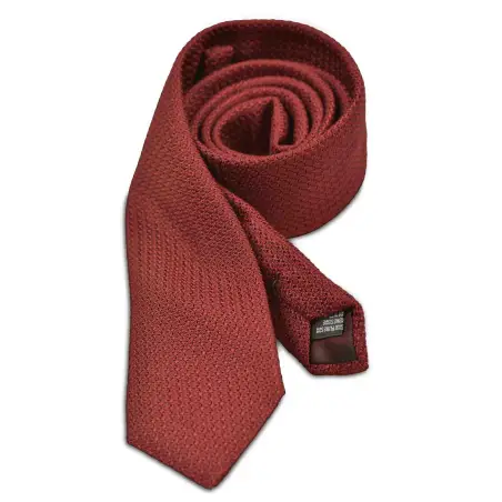 Cravate Austen grenadine rouge Cravates