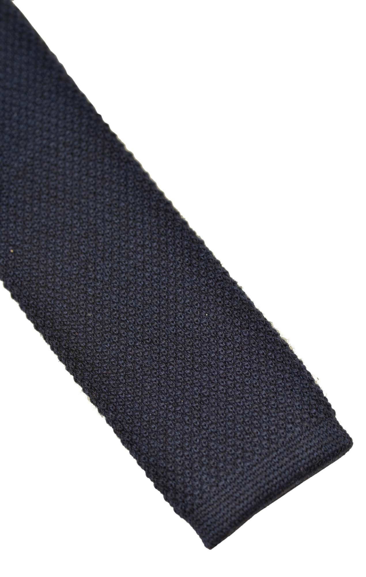 Cravate Austen tricot bleu Cravates