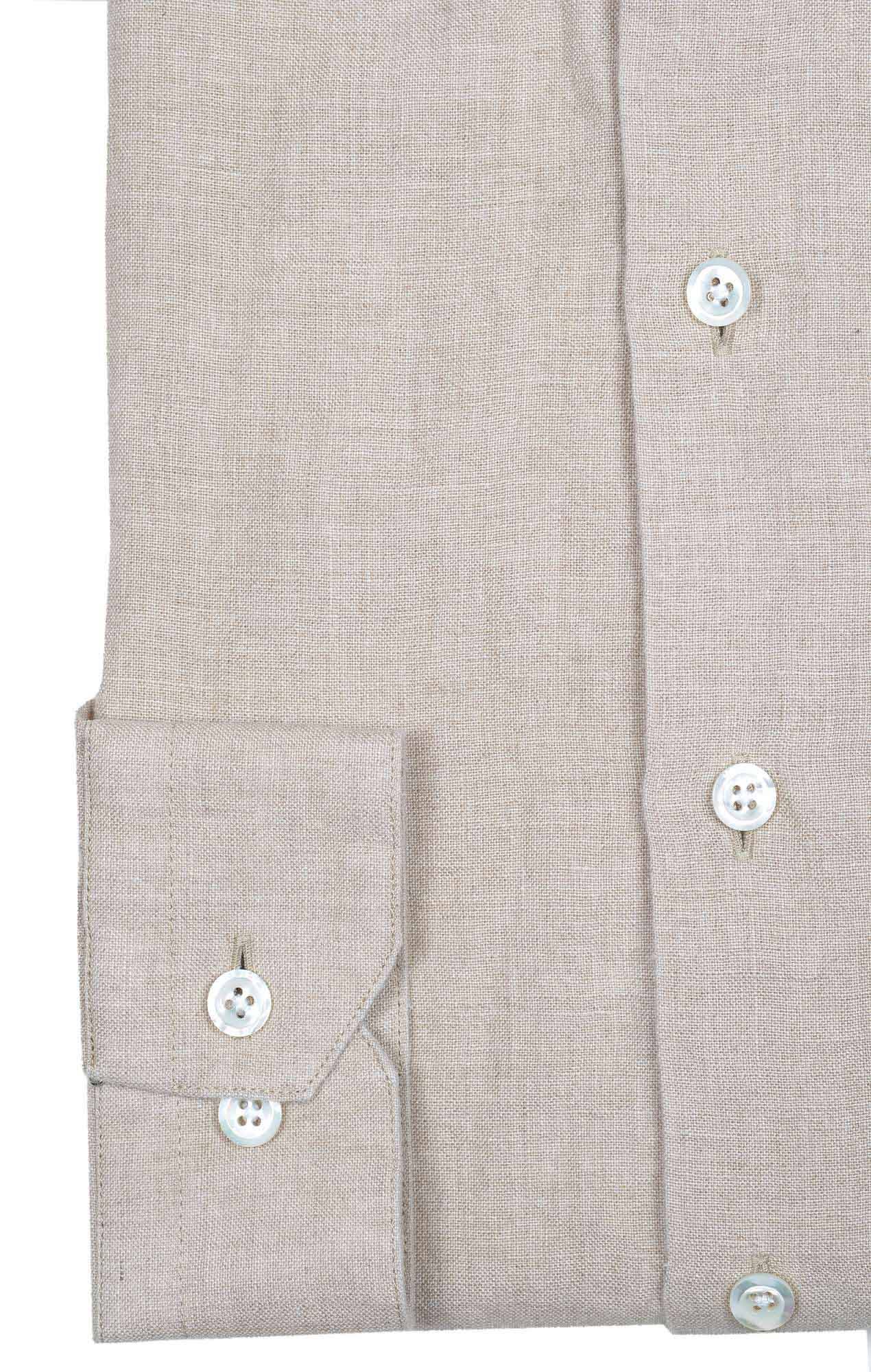 Chemise lin irlandais beige Chemises Hommes