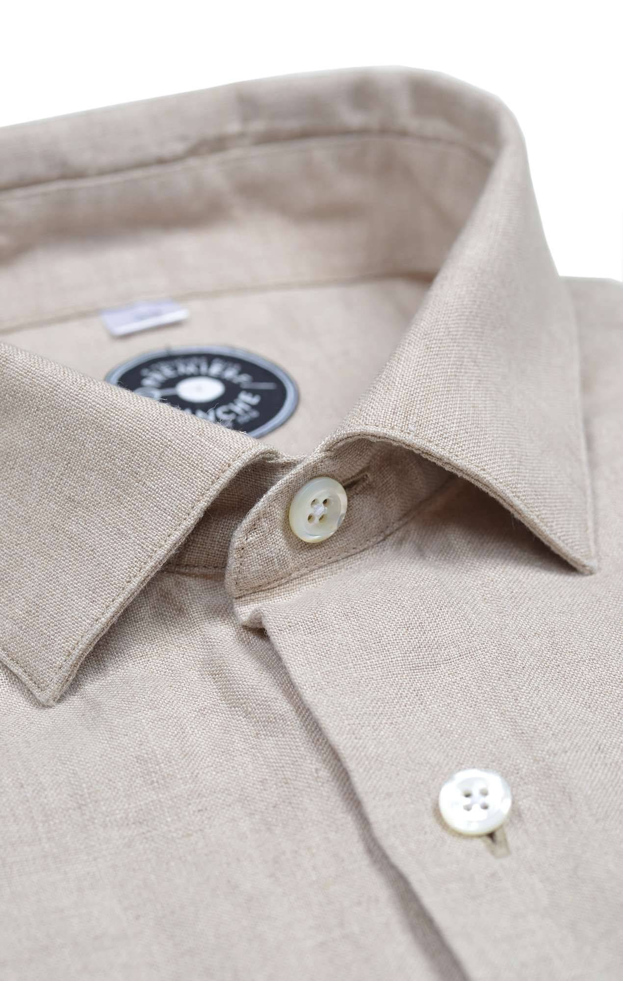 Chemise lin irlandais beige Chemises Hommes