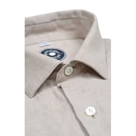 Chemise lin irlandais beige Chemises Hommes