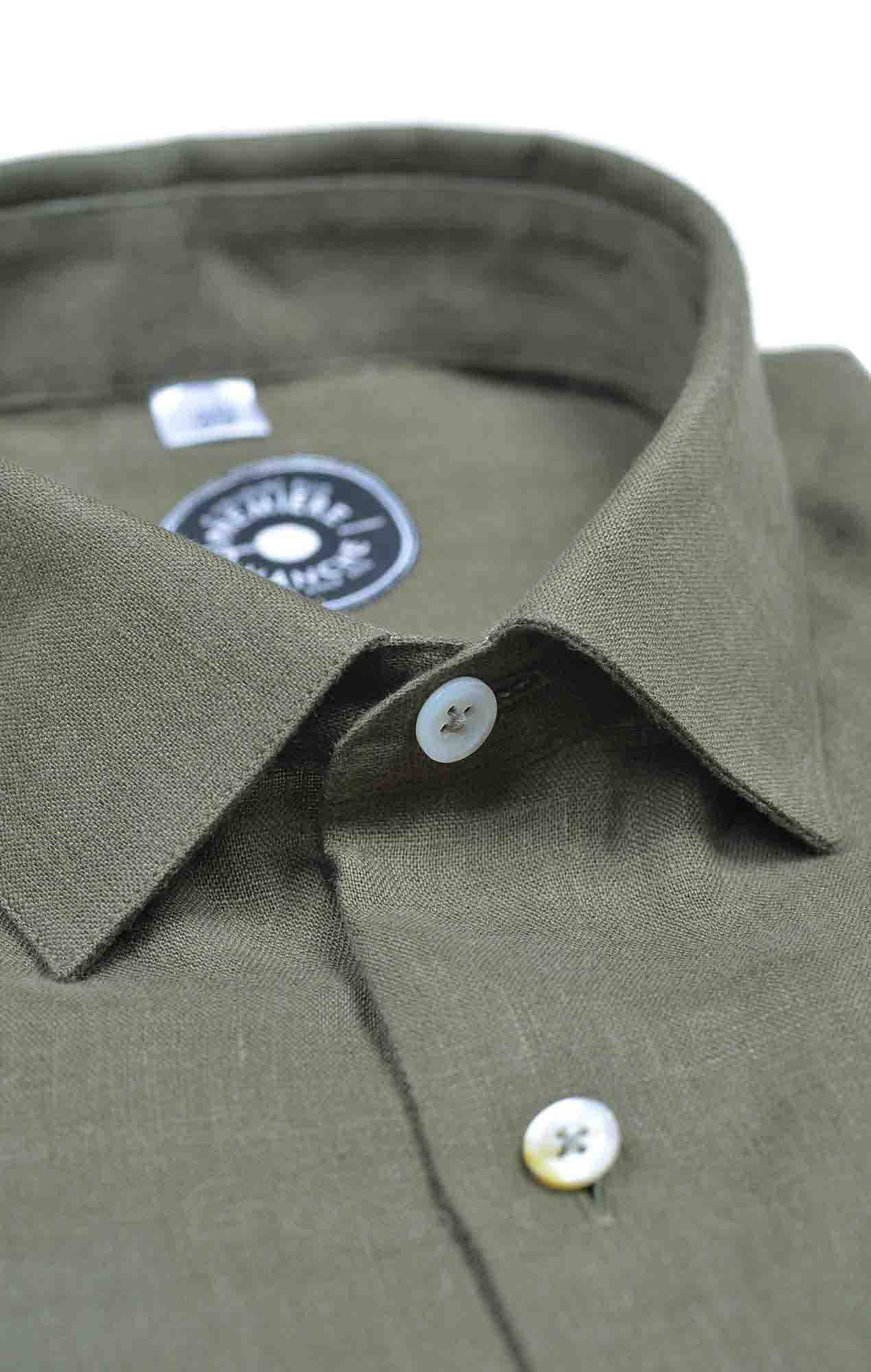 Kaki linen shirt