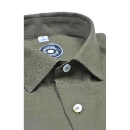 Kaki linen shirt