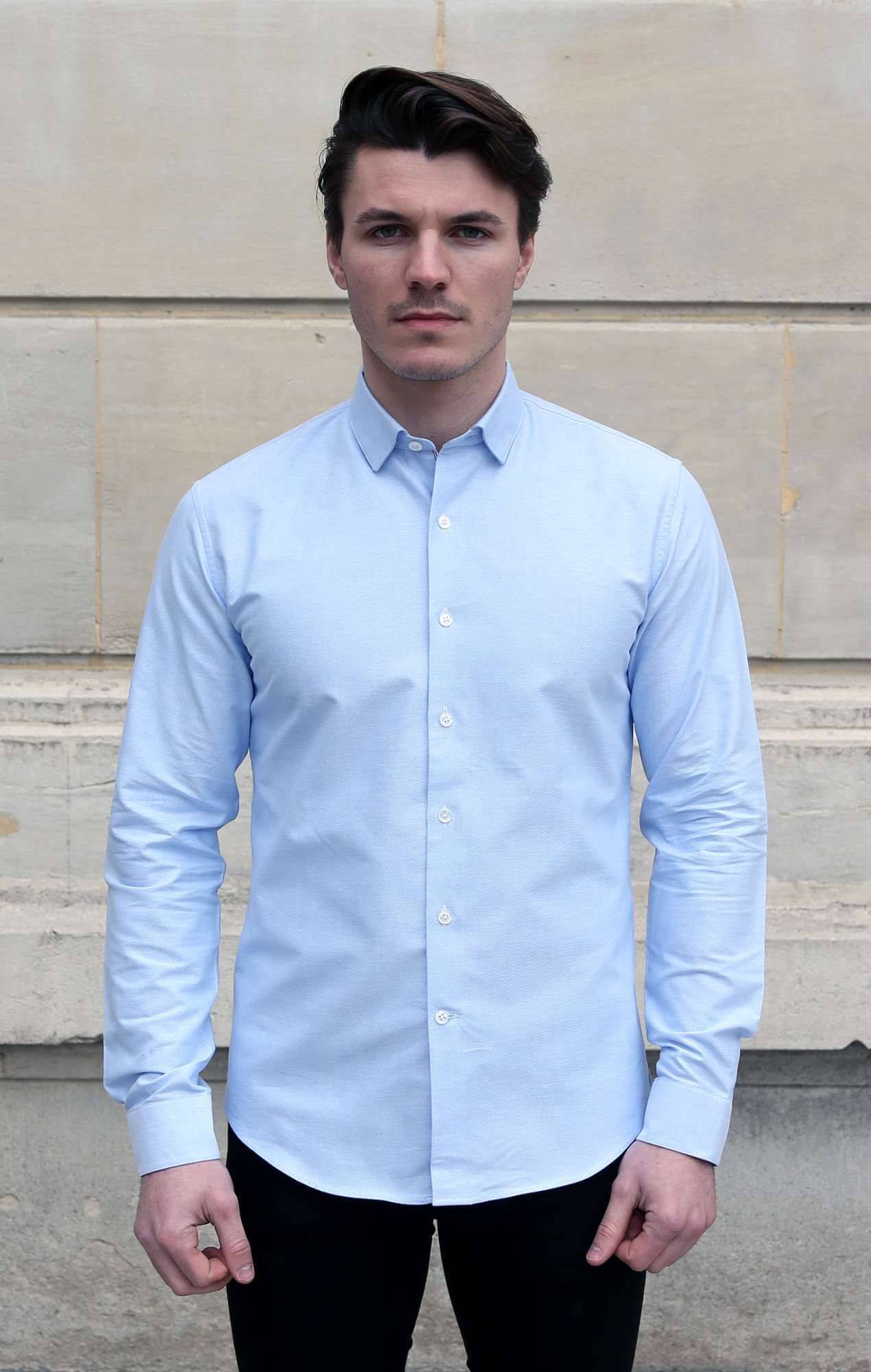 Chemise Oxford bleu clair Chemises Hommes