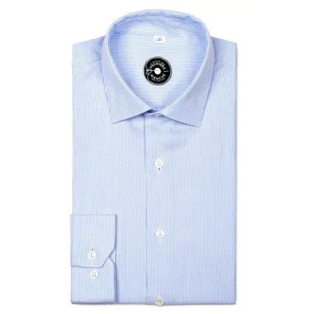 Chemise Oxford bleu rayé Chemises Hommes