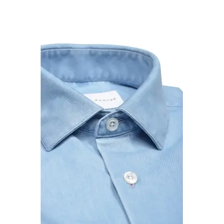 Chemise denim italien bleu ciel Chemises Hommes