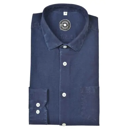 Blue denim shirt