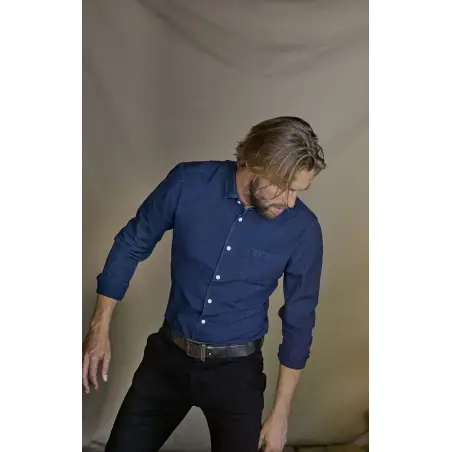 Blue denim shirt