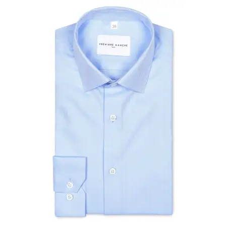 Chemise bleue à chevrons Chemises Hommes