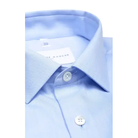 Chemise bleue à chevrons Chemises Hommes