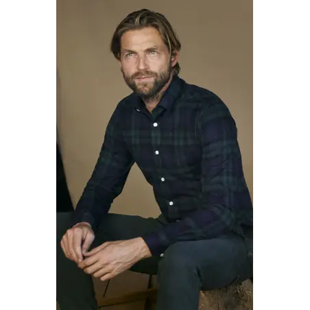 Tartan flannel shirt
