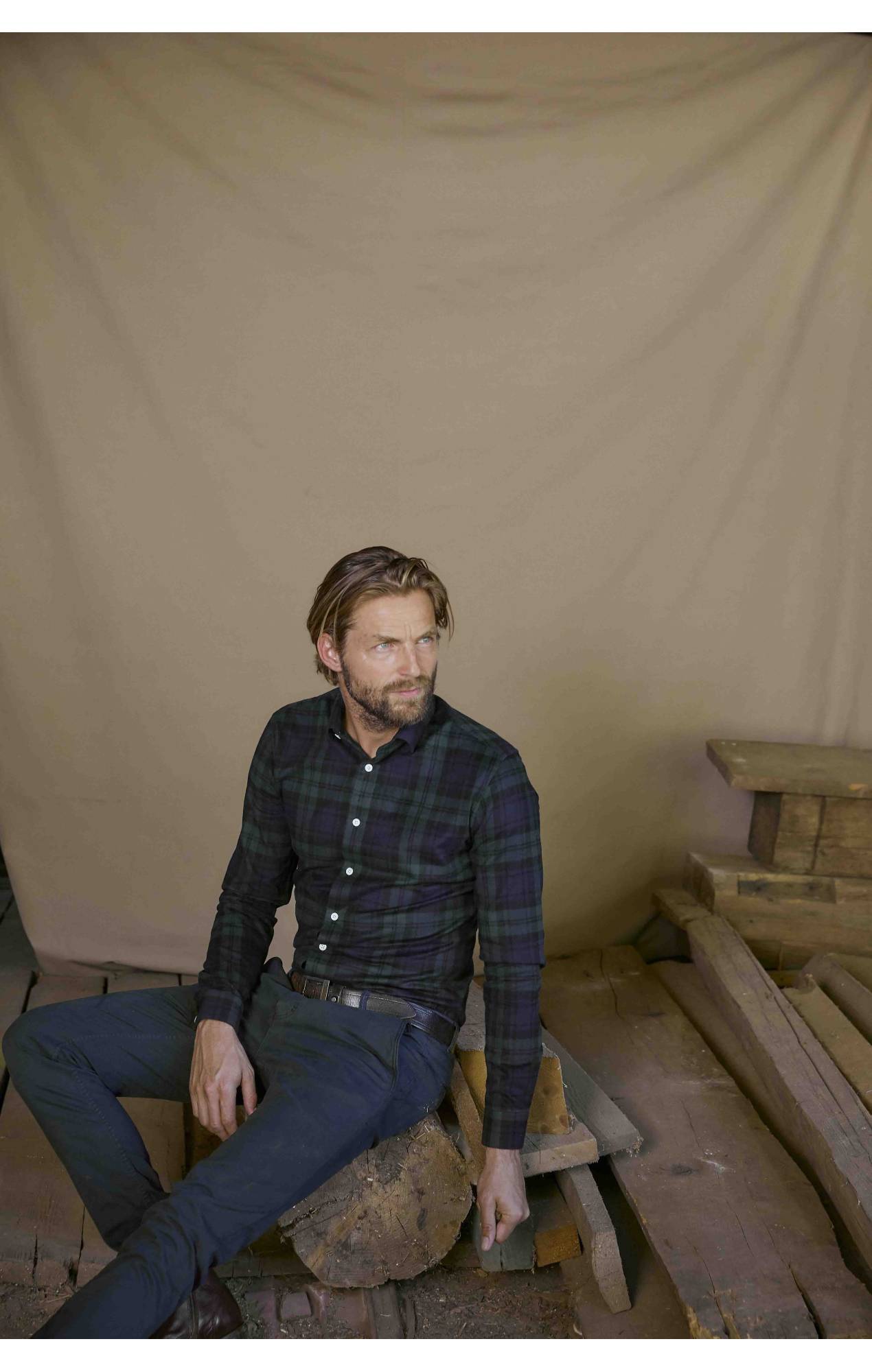 Tartan flannel shirt