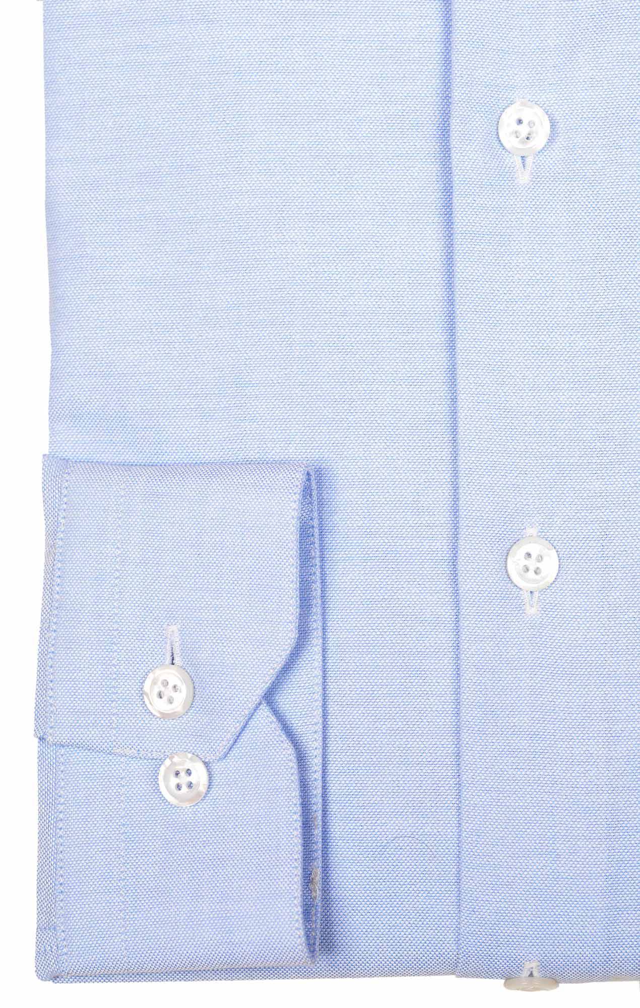 Blue oxford shirt officer collar