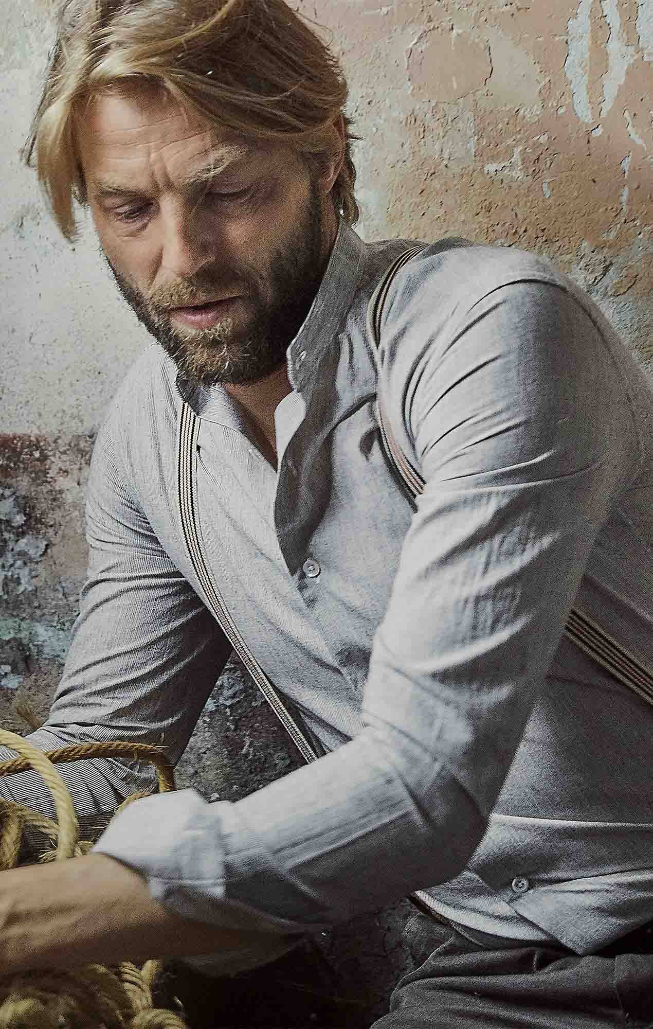 Grey flannel shirt