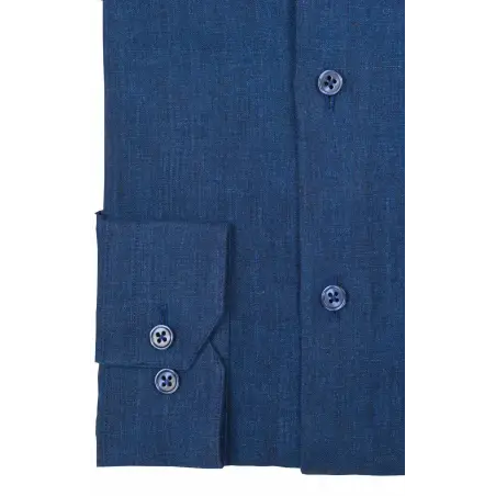 Dark blue linen shirt