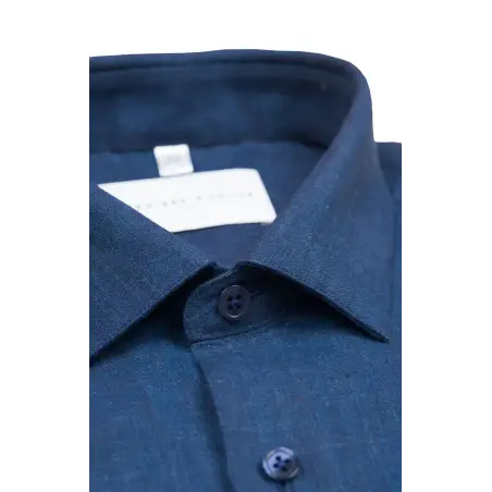 Dark blue linen shirt