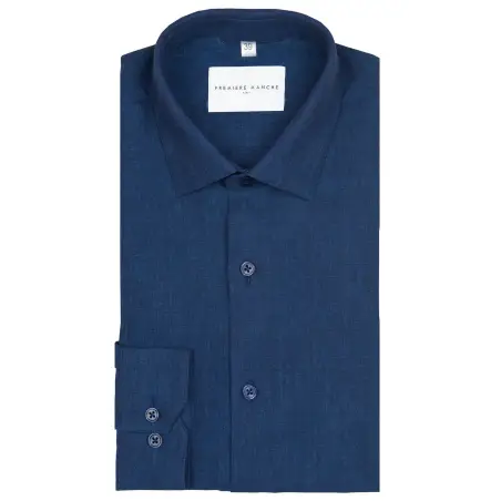 Dark blue linen shirt