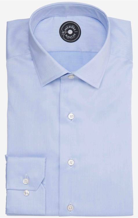 Chemise bleue non froissable Home