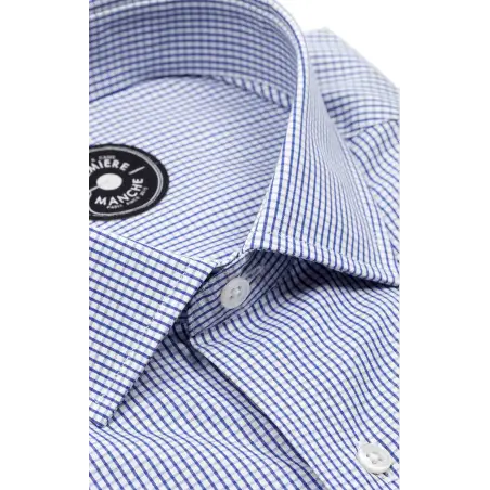 Checked blue shirt